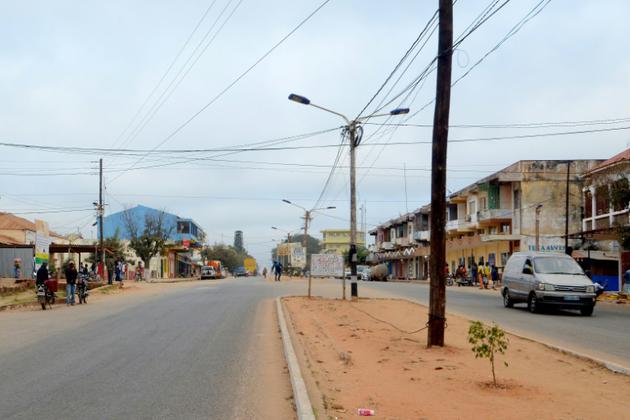 Une rue de la ville minière de Montepuez, le 3 août 2018  au Mozambique [EMIDIO JOSINE / AFP]