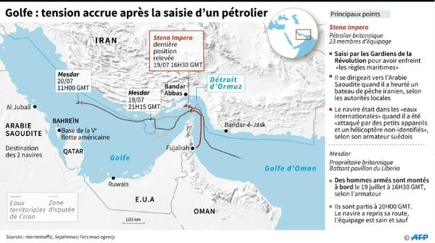 Tension dans le Golfe après la saisie d'un pétrolier par l'Iran [Kun TIAN / AFP]