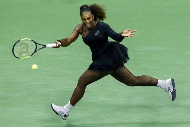 Serena Williams, le 27 août 2018 à New York [EDUARDO MUNOZ ALVAREZ / AFP/Archives]