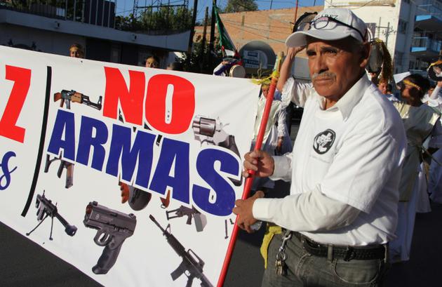 Manifestation contre les armes et la violence à Ciudad Juarez, le 23 juin 2018 au Mexique [HERIKA MARTINEZ / AFP/Archives]