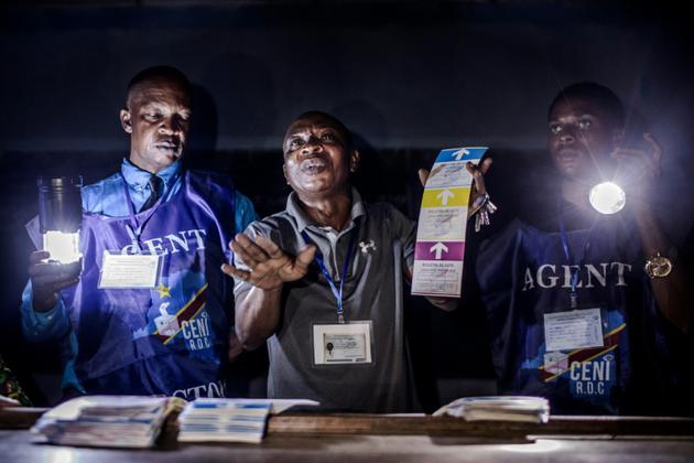 Opérations de dépouillement de la présidentielle en République démocratique du Congo (RDC), le 30 décembre 2018 à Kinshasa. [Luis TATO / AFP/Archives]