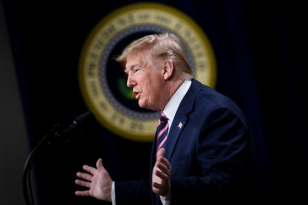 Le président américain Donald Trump à la Maison Blanche le 12 novembre 2019 [Brendan Smialowski / AFP]