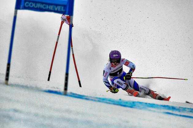 La Française Tessa Worley lors du slalom géant de Courchevel le 21 décembre 2018 [JEFF PACHOUD / AFP]