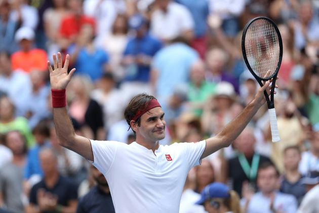 Federer dompte Kyrgios au 3e tour de l'US Open le 1er septembre 2018 [MATTHEW STOCKMAN / GETTY IMAGES NORTH AMERICA/AFP]