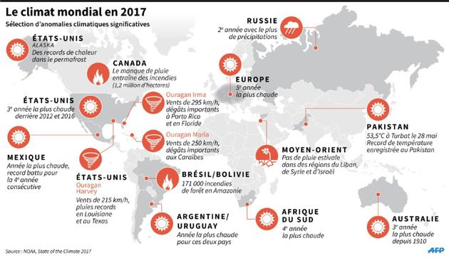 Le climat mondial en 2017 [ / AFP]