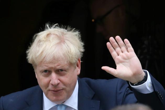 Le Premier ministre britannique Boris Johnson sort du 10 Downing Street, le 3 octobre 2019 à Londres [ISABEL INFANTES / AFP/Archives]