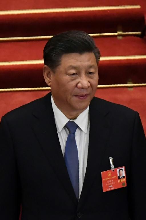 Le président chinois Xi Jinping à Pékin le 25 mai 2020 [Noel Celis / AFP]