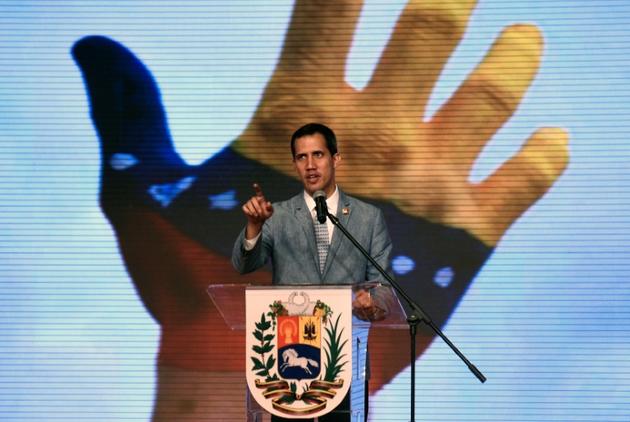 L'opposant vénézuélien Juan Guaido, le 8 février 2019 à Caracas [Federico Parra                       / AFP]