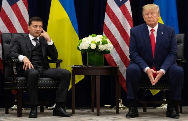 Volodymyr Zelensky et Donald Trump le 25 septembre 2019 [SAUL LOEB / AFP/Archives]