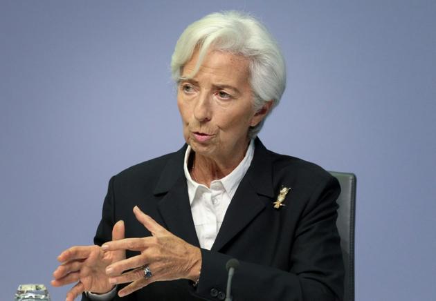 La présidente de la Banque centrale européenne Christine Lagarde le 23 janvier 2020 à Francfort [Daniel ROLAND / AFP/Archives]