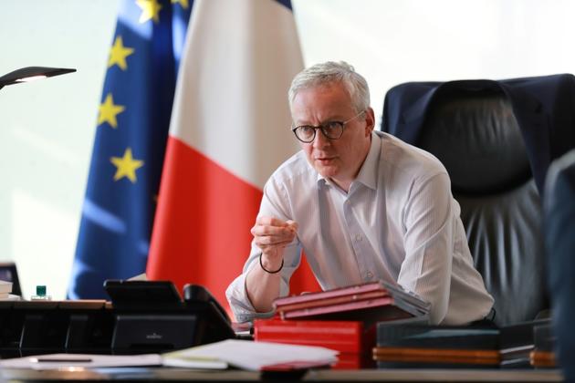 Le ministre de l'Economie Bruno Le Maire, le 9 avril 2020 à Paris [Ludovic MARIN / AFP]