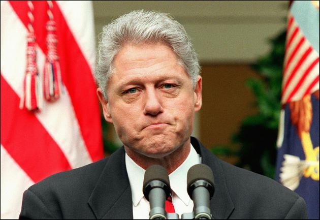 Le président Bill Clinton le 29 septembre 1996 à la Maison Blanche  [CHUCK KENNEDY / AFP/Archives]