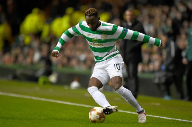 L'attaquant français Moussa Dembélé, sous les couleurs du Celtic, contre Saint-Pétersbourg en Ligue Europa, le 15 février 2018 à Glasgow  [ANDY BUCHANAN                        / AFP/Archives]