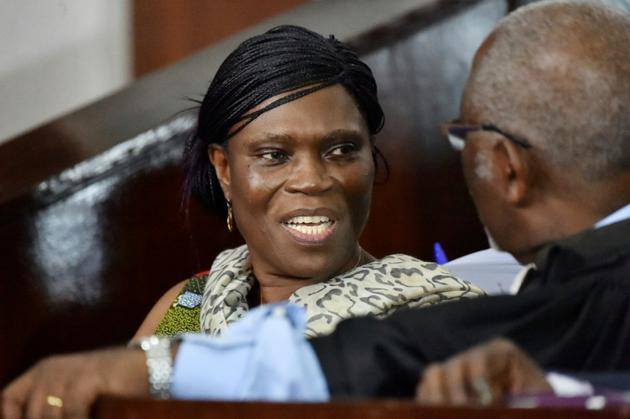 Simone Gbagbo lors de son procès à Abidjan, le 10 octobre 2016 [SIA KAMBOU / AFP/Archives]