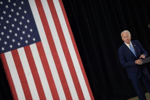 Joe Biden lors d'un discours à Wilmington, dans le Delaware, le 30 juin 2020 [Brendan Smialowski / AFP]