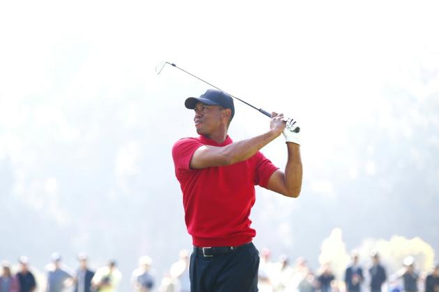 Le golfeur américain Tiger Woods au Genesis Invitational le 15 février 2020 à Pacific Palisades en Californie [Tim Bradbury / GETTY IMAGES NORTH AMERICA/AFP/Archives]