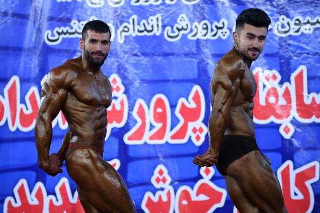 Une compétition de bodybuilding à Kaboul, le 18 avril 2018 [WAKIL KOHSAR / AFP]