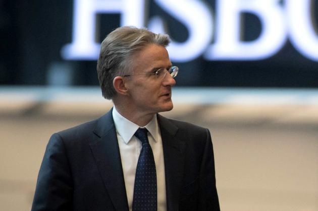 John Flint, PDG de la banque HSBC, le 7 mars 2019 à Londres [Stefan Rousseau / POOL/AFP/Archives]