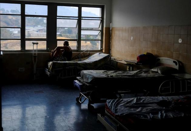 L'hôpital Miguel Perez Carreno à Caracas pendant la panne de courant, le 8 mars 2019 [MATIAS DELACROIX / AFP]