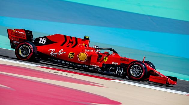 Le Monégasque Charles Leclerc au volant de sa Ferrari lors de  la 1re qualification pour le GP de Bahreïn sur le circuit de Sakkhir, le 30 mars 2019 [Andrej ISAKOVIC / AFP]