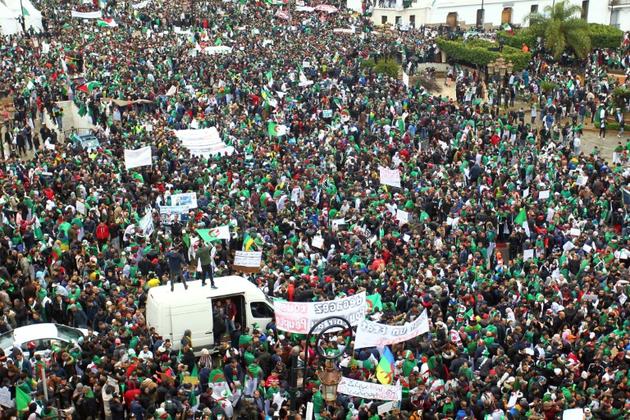 Manifestation contre le président Bouteflika, le 22 mars 2019 à Alger [- / AFP]
