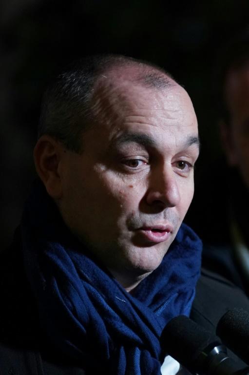 Le dirigeant  de la CFDT Laurent Berger parle à des journalistes, à Paris le 19 décembre 2019 [MARTIN BUREAU / AFP]