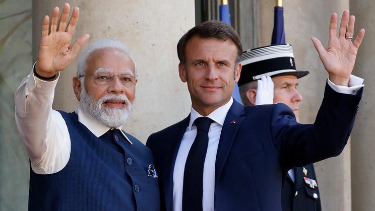 Narendra Modi avait été reçu l'année par Emmanuel Macron à l'occasion de la Fête nationale