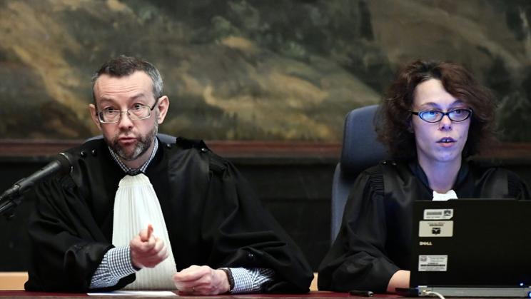 Le président du tribunal correctionnel de Bruxelles, Pierre Hendrickx, s'exprime, le 5 juillet 2016 [ERIC LALMAND / BELGA/AFP]