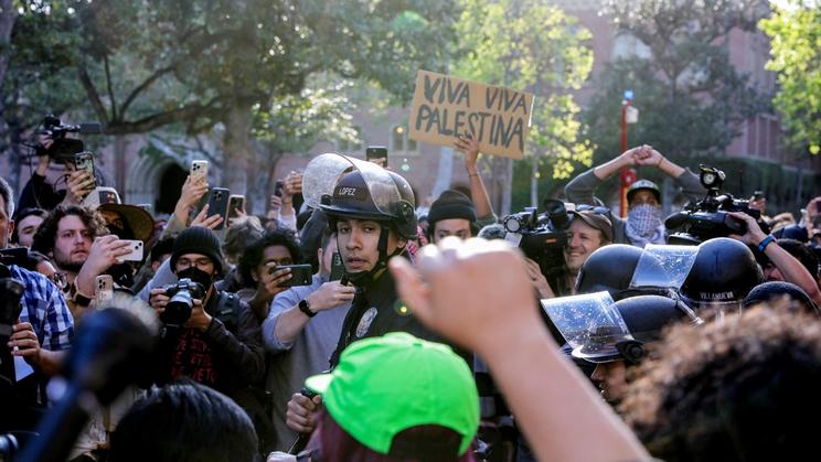 La police a déloger les manifestants de l'enceinte du campus de l'Université de Californie du Sud