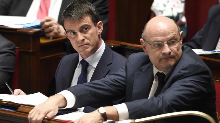 Manuel Valls et Jean-Marie Le Guen le 28 avril 2014 à l'Assemblée nationale à Paris [Eric Feferberg / AFP/Archives]