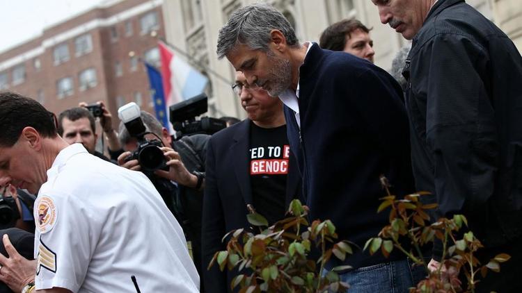 Arrestation de George Clooney à Washington