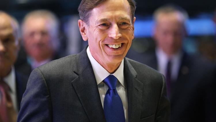 Le général David Petraeus à la Bourse de New York, le 18 septembre 2012.