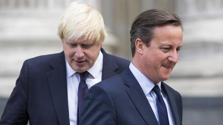 Selon David Cameron (à droite), Boris Johnson (à gauche) ne croyait pas en une victoire du Brexit lors du référendum du 23 juin 2016. 