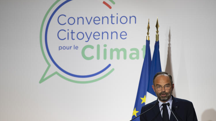 Edouard Philippe à la Convention citoyenne pour le climat en octobre 2019.