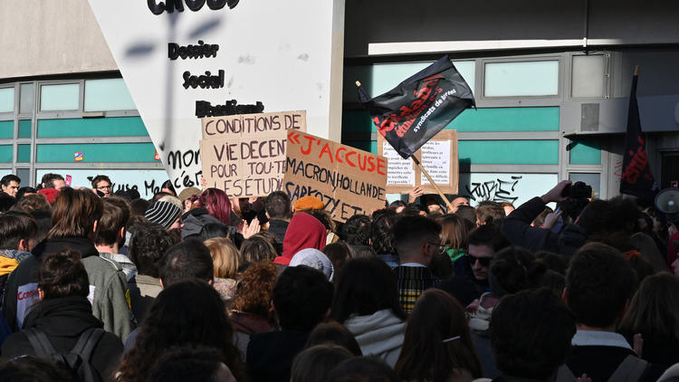 Les étudiants de l'Université Lyon 2 s'étaient mobilisés à la suite de l'immolation par le feu d'un de leurs camarades. 