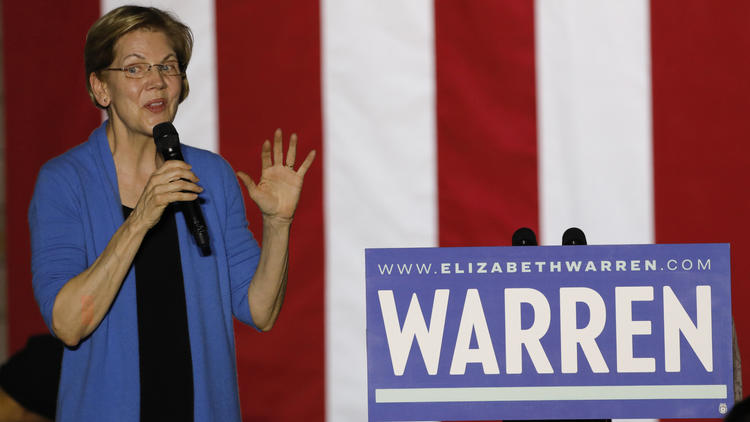 Elizabeth Warren n'arrivait pas à refaire surface dans la primaire.