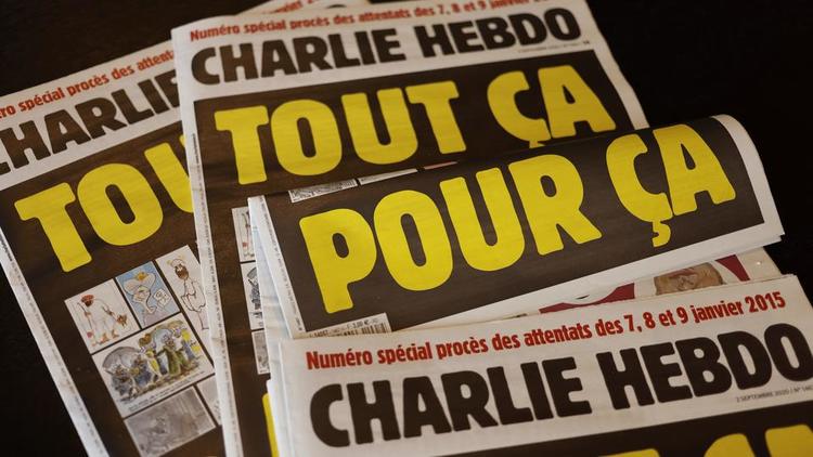 Charlie Hebdo est visé pour une caricature de Recep Tayyip Erdogan. 