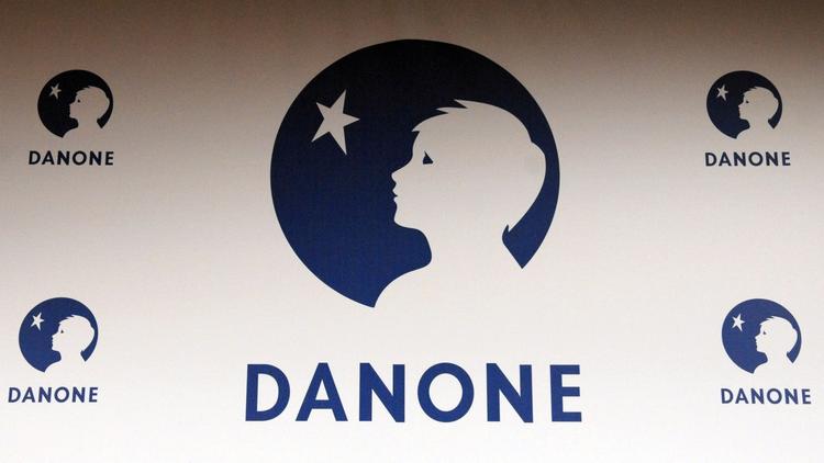Le logo du groupe Danone [Eric Piermont / AFP/Archives]