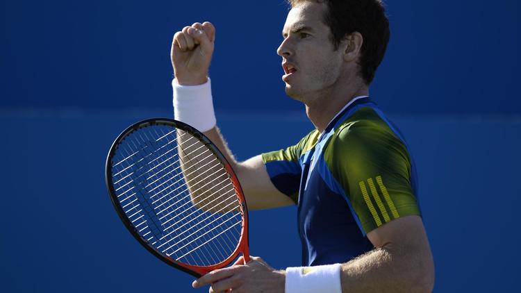 L'Ecossais Andy Murray lors de la finale du tournoi ATP du Queen's à Londres, le 16 juin 2013 [Adrian Dennis / AFP]
