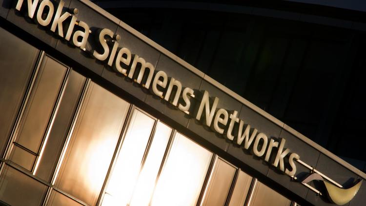 Façade du siège de Nokia Siemens Network à Munich [Peter Kneffel / AFP/Archives]
