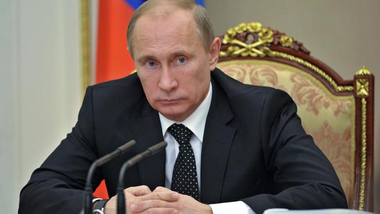 Le président russe Vladimir Poutine, le 22 novembre 2012 lors d'une réunion au Kremlin, à Moscou [Alexei Nikolsky / Ria Novosti/AFP/Archives]