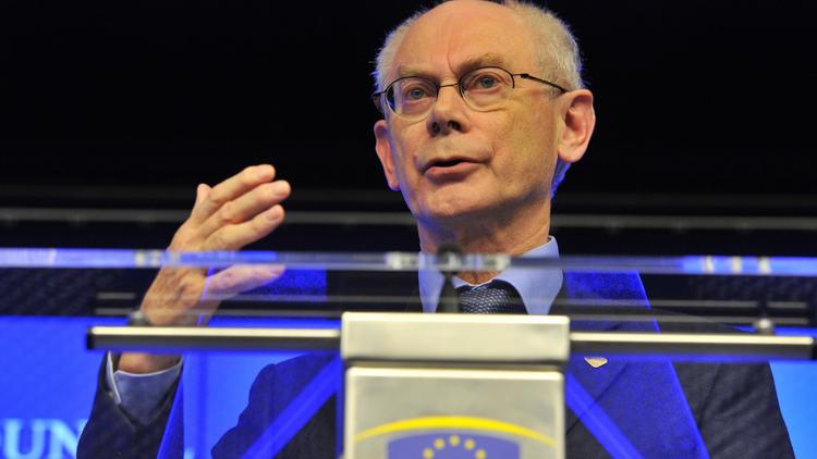 Le président du Conseil européen, Herman Van Rompuy, à Bruxelles, le 23 novembre 2012 [Georges Gobet / AFP/Archives]