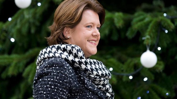 La ministre britannique de la Culture, Maria Miller, le 4 décembre 2012 à Londres [Leon Neal / AFP/Archives]