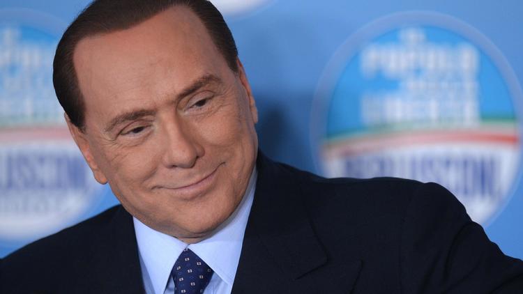 Sivio Berlusconi, le 1er février 2013 à Rome [Filippo Monteforte / AFP/Archives]