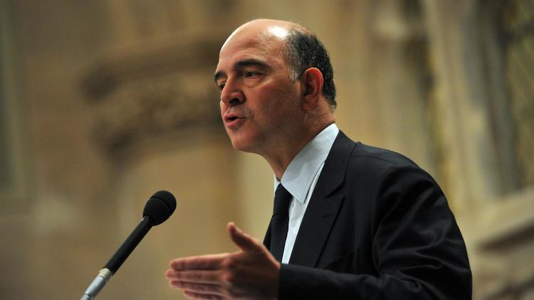Le ministre des Finances Pierre Moscovici, le 25 février 2013 à Londres [Carl Court / AFP]