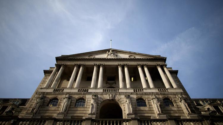 Une vue extérieure de la Banque d'Angleterre, le 7 mars 2013 à Londres [Andrew Cowie / AFP/Archives]