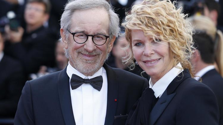 Steven Spielberg et sa femme l'actrice Kate Capshaw le 25 mai 2013 à Cannes [Valery Hache / AFP]