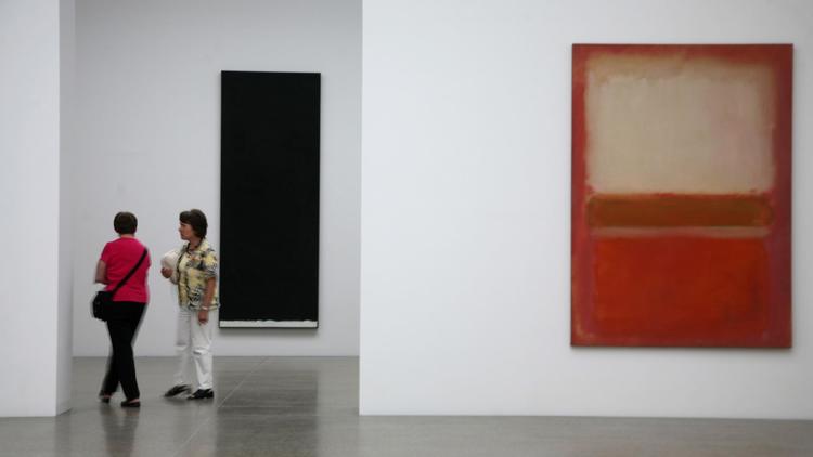 Des toiles de Mark Rothko exposées en juin 2012 dans un musée allemand [Patrik Stollarz / AFP/Archives]