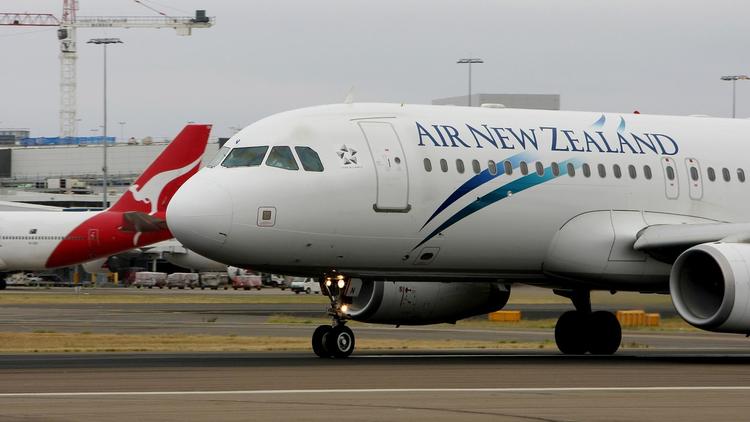 Un avion de la compagnie Air New Zealand, à l'aéroport de Sydney [Greg Wood / AFP/Archives]