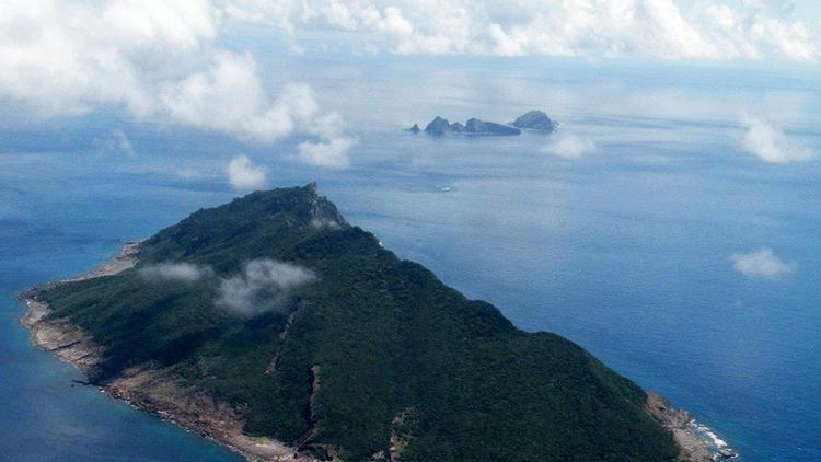 Vue aérienne de l'archipel inhabité des Senkaku [Jiji Press / Jiji Press/AFP/Archives]
